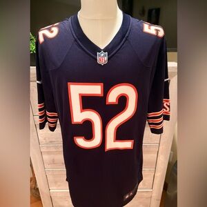 Nike Chicago Bears Khalil Mack 52 Game Jersey Men Large Navy NFL On Field